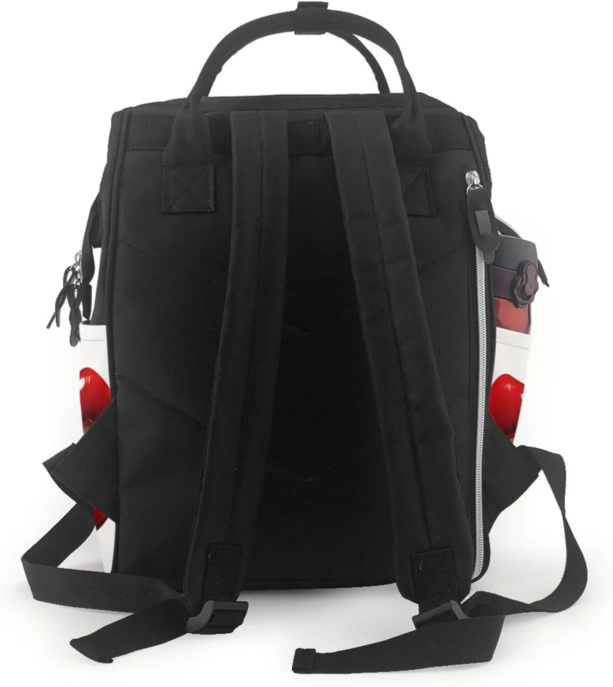 Diaper Bag Nappy Backpack Baby Bag Las Vegas night view Mummy Backpack Multifunction Changing Bags for Travel, Cute Graphic Red Lips, One Size