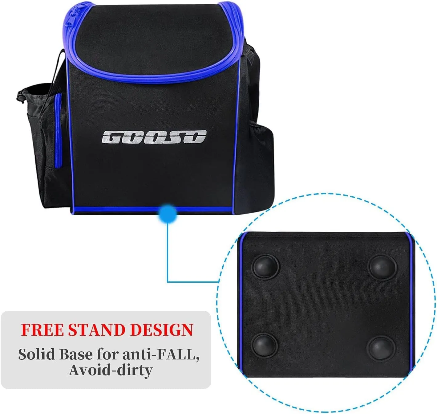 Disc Golf Set with Bag - 12 PCS Flying Disc Golf Discs for Beginner with Putter, Midrange, Driver | Portable Disc Golf Backpack Holds 28  Discs Free Stand Bag Design for Convenient Use