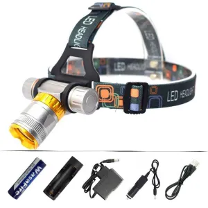 Diving Headlamp XML T6 3800 Lumen LED Headlight Underwater Waterproof Scuba Dive Head Torch Light Swimming Lamp by 18650 Battery