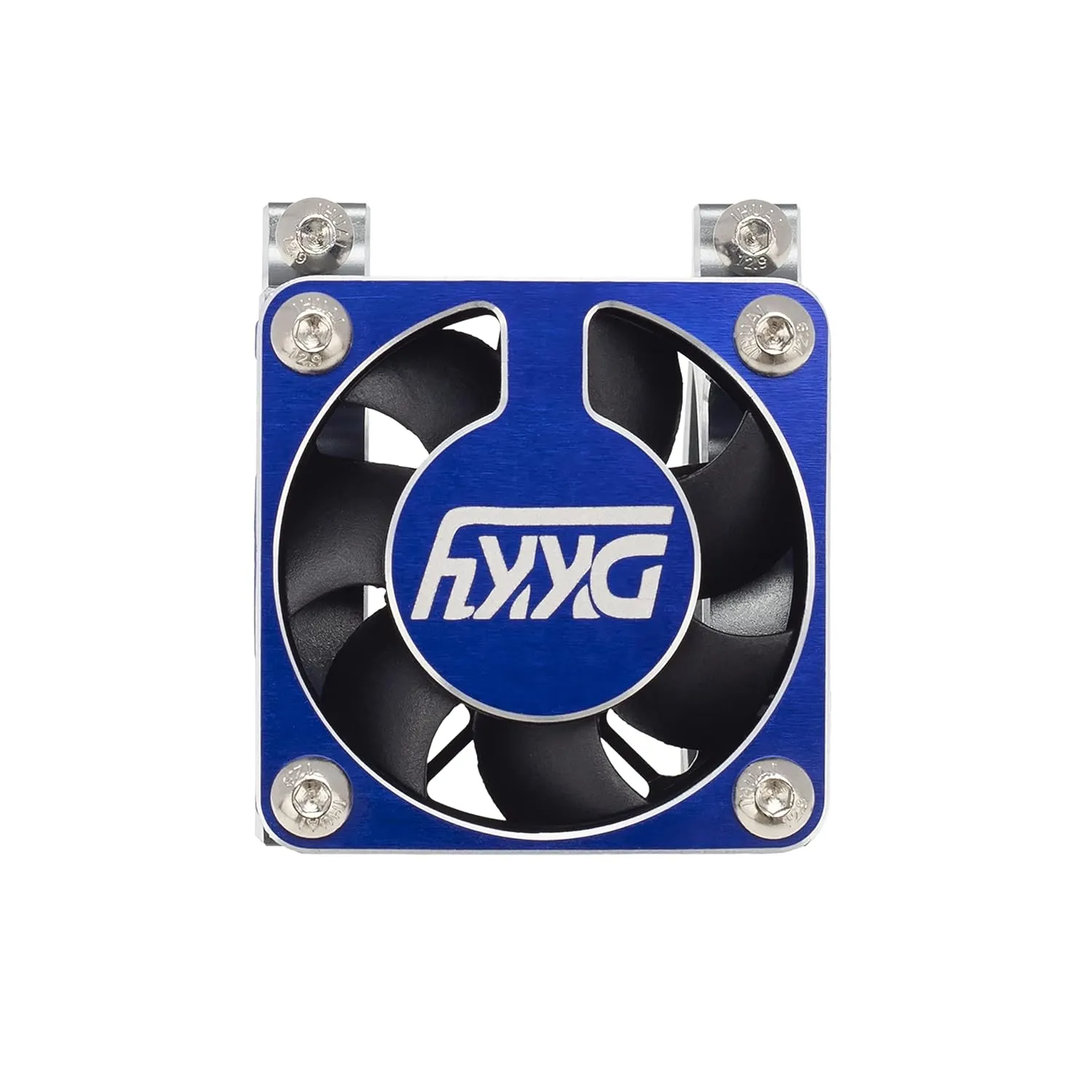 DKKY RC Motor Cooling Fan Heatsink 40-43mm Adjustable for Arrma Axial Traxxas 1/8 1/10 RC Crawler Car 4274 4068 4268 with 42mm Motor (Titanium Blue)