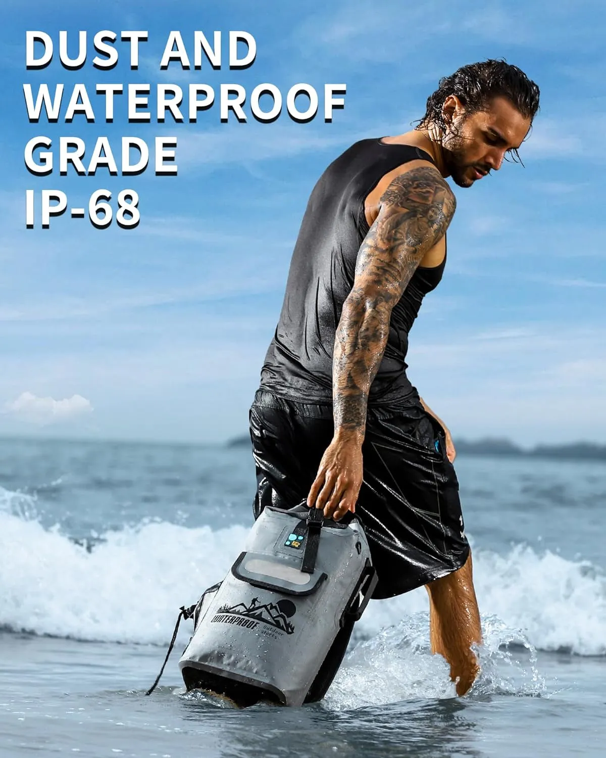 Dry Bag Backpack 20L/30L/40L, Waterproof Floating Dry Bags for Men, Kayak Sack