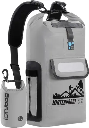 Dry Bag Backpack 20L/30L/40L, Waterproof Floating Dry Bags for Men, Kayak Sack