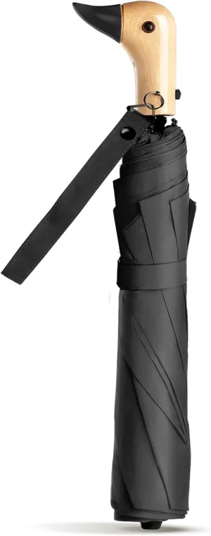 Duck Umbrella - Compact Travel Umbrella with a Cute Duck Head Handle for Women