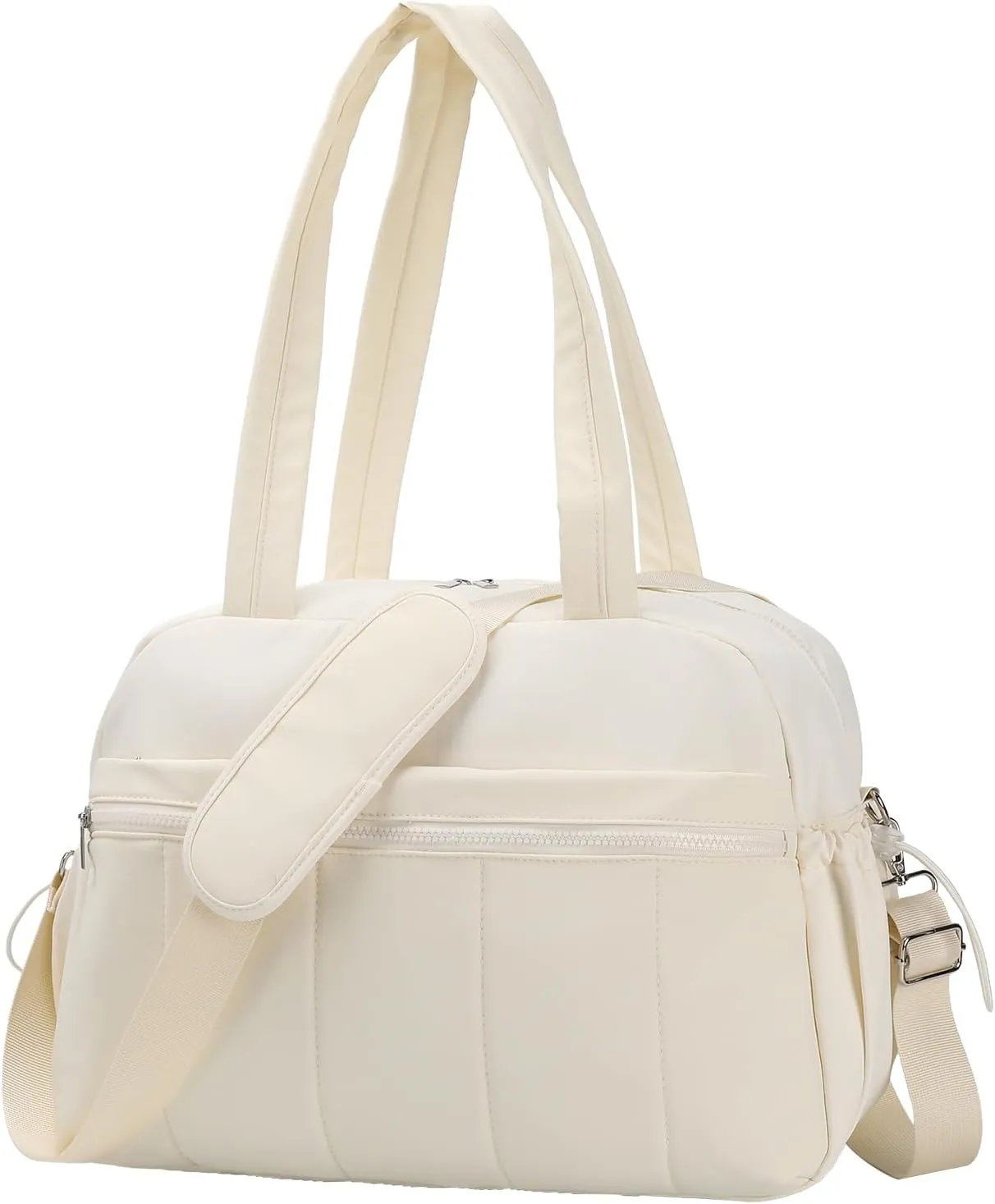 Duffle Bag for Travel, Gym Bag for Women, Small Puffer Tote Carry On Bag, Duffle Weekender Bag with Wet Pocket