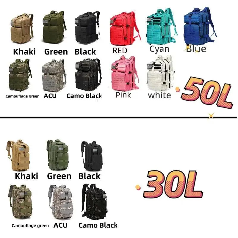 Durable 30L/50L Waterproof Backpack