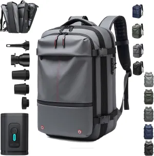Easy Vac Pack Backpack, Easy Vac Backpack, Easyvacpack 60l Large Capacity Waterproof Anti-Theft Travel Bag (Classic-Grey)