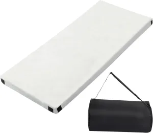 EcoFriendly Memory Foam Camping Mattress with Velcro Connectors Perfect for Outdoor Adventures and Home Use Roll Up Design for Easy Transport and Setup