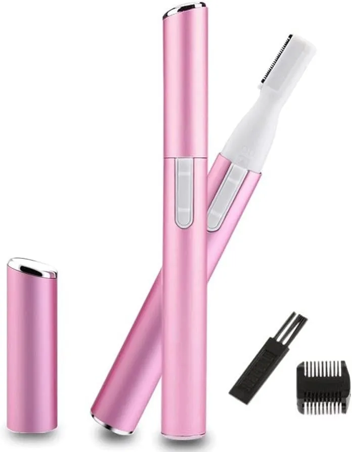 Electric Face Eyebrow Scissors Hair Trimmer Mini Portable Women Body Shaver Remover Blade Razor