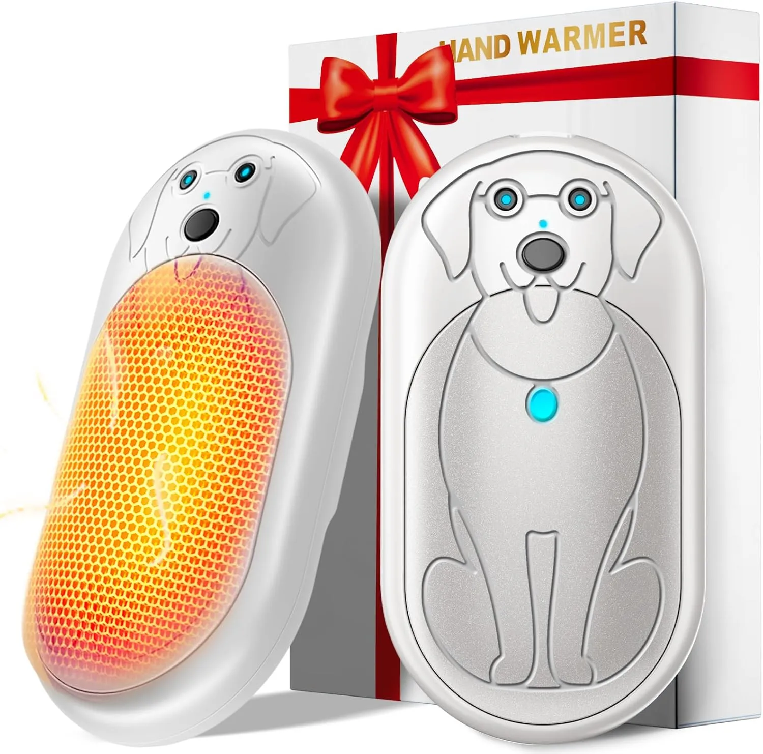 Electric Hand Warmers Rechargeable 2 Pack, 3000Mah*2 Portable Hand Warmer Battery Operated, Fun & Practical & Useful Gifts for Men Chrismas, Outdoor Camping Gifts, Hunting Accessories and Gear