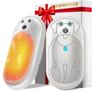 Electric Hand Warmers Rechargeable 2 Pack, 3000Mah*2 Portable Hand Warmer Battery Operated, Fun & Practical & Useful Gifts for Men Chrismas, Outdoor Camping Gifts, Hunting Accessories and Gear