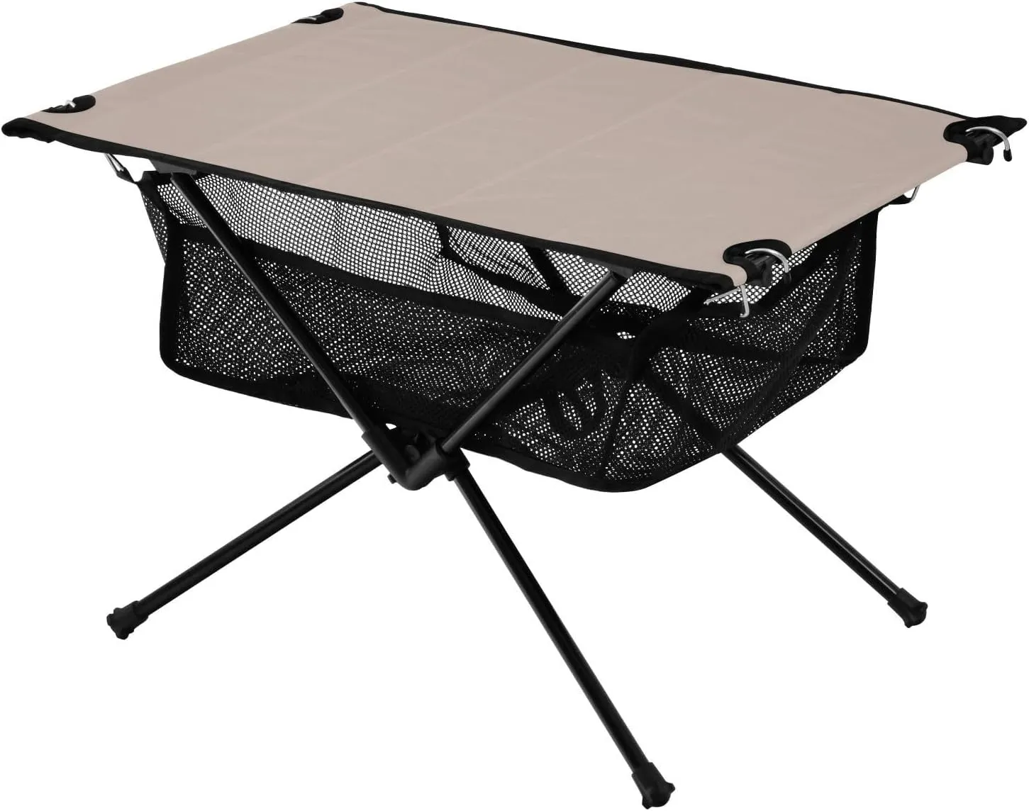 Emelivor Gray Peach Folding Camping Table Portable Beach Table with Carry Bag Small Camping Side Table for Camping Outdoor Picnic Travel Cooking