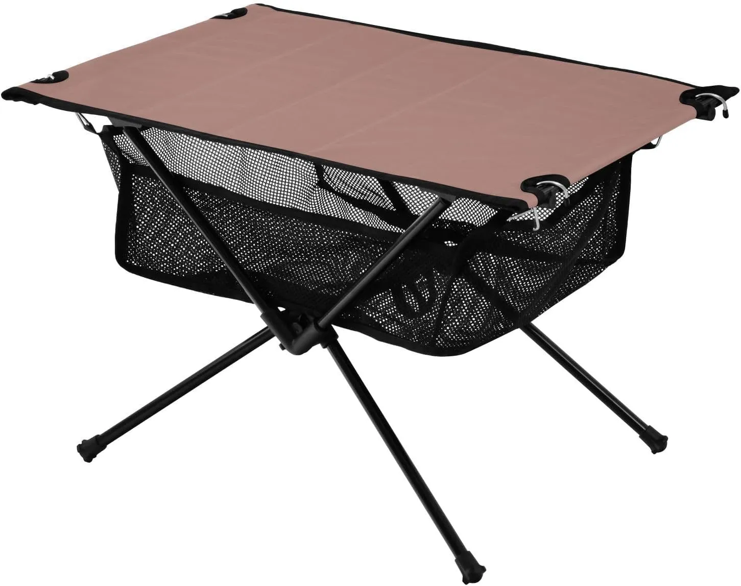 Emelivor Rose Gold Folding Camping Table Portable Beach Table with Carry Bag Small Camp Tables for Camping Outdoor Picnic Travel Cooking