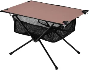 Emelivor Rose Gold Folding Camping Table Portable Beach Table with Carry Bag Small Camp Tables for Camping Outdoor Picnic Travel Cooking