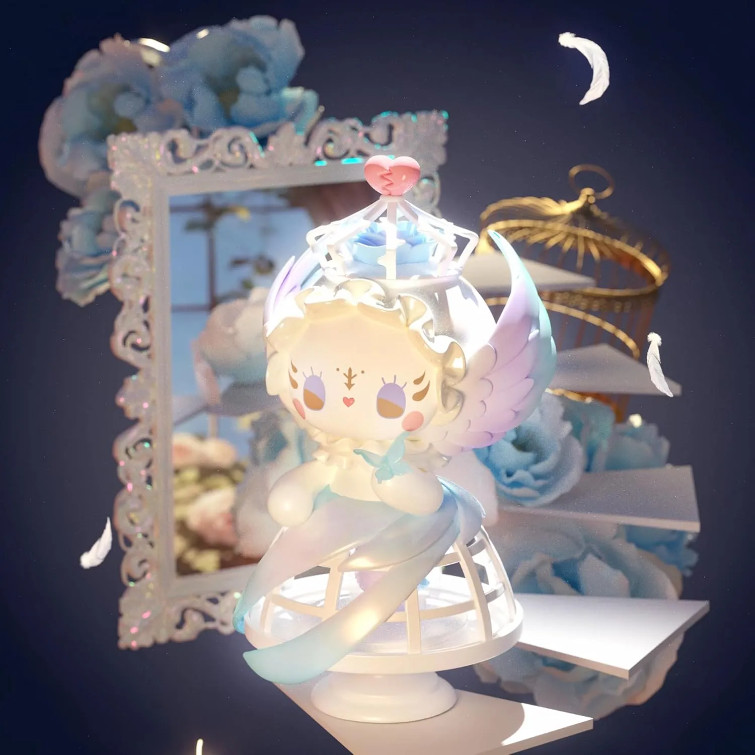 Emma Frostveil Villa Series Mystery Box Blind Toys Birthday Room Desktop Decoration Action Figure Confirm Style - Vermilion Bird of Light