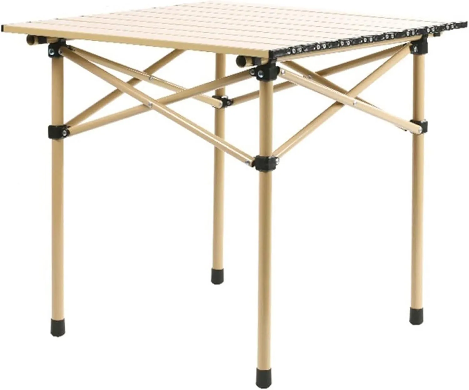 esmen Outdoor Folding Table,Portable Aluminium Alloy Camping Table,Picnic Tables,Roll Up Folding Table for Beach,Camping,Picnic,Travel