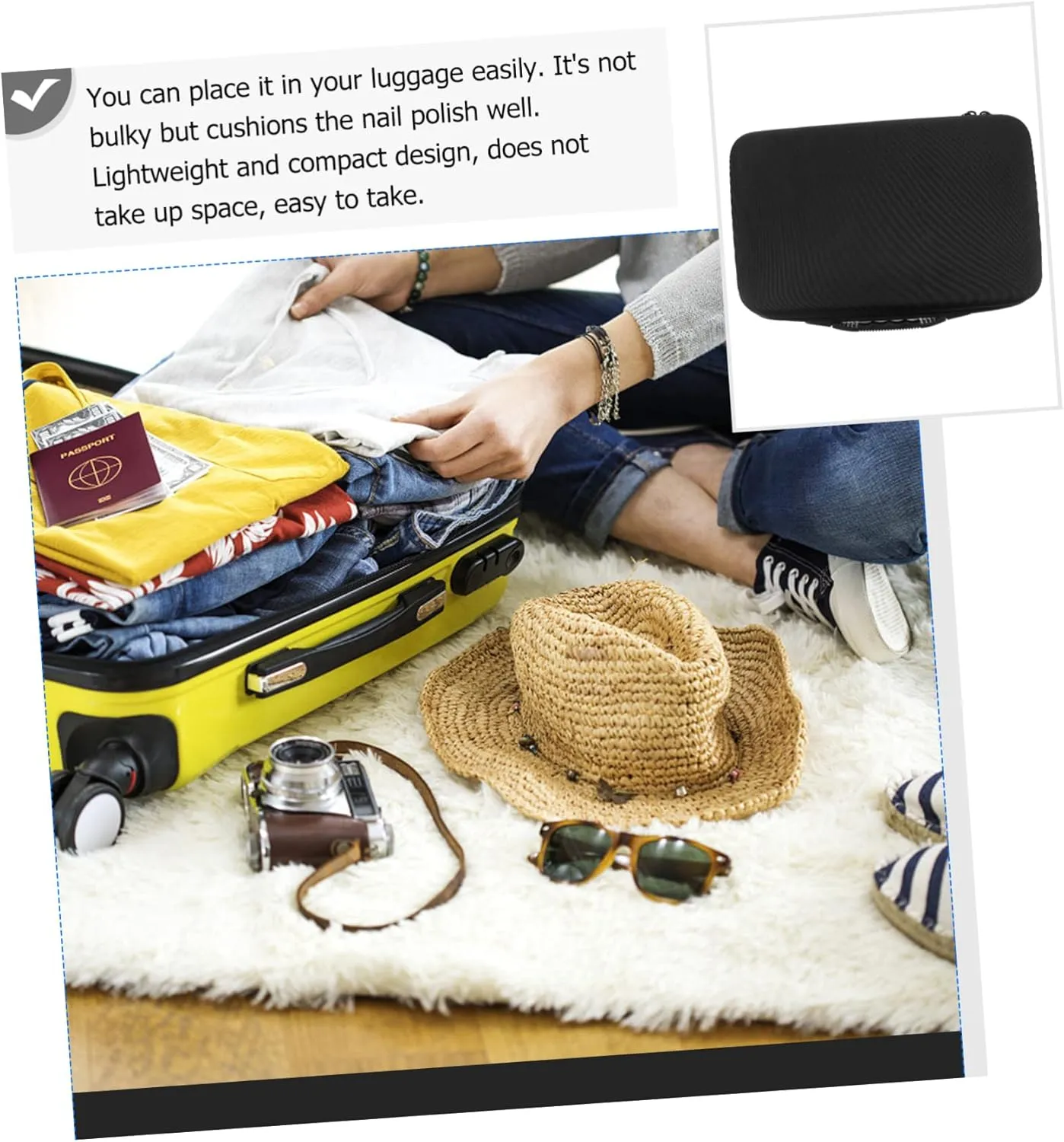 Essential Oil Holder Travel Bag 60 Slots Case for Safe Transportation of Essential Oils