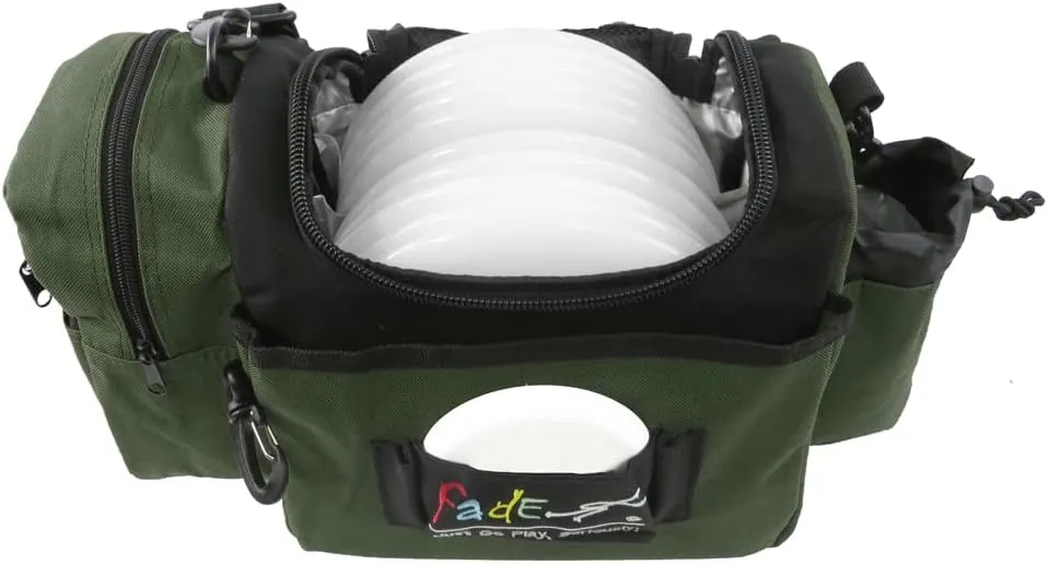 Fade Crunch Disc Golf Bag – Lightweight, Durable, and Insulated Shoulder Bag for All Skill Levels - Practice Bag - Lightweight Bag for night golf