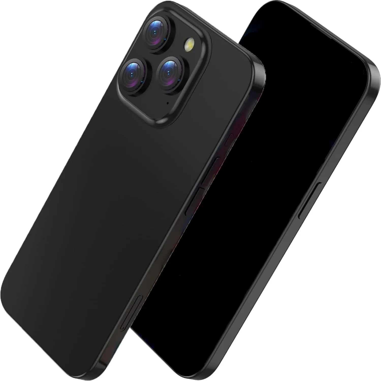 Fake Phone Dummy Prop Phone, Prank Stuff Decoy Phone Pear Phone Non-Working Phone 15 Pro for Kid Play, Display Phone Look Like Real Phone 15 Pro (Black)