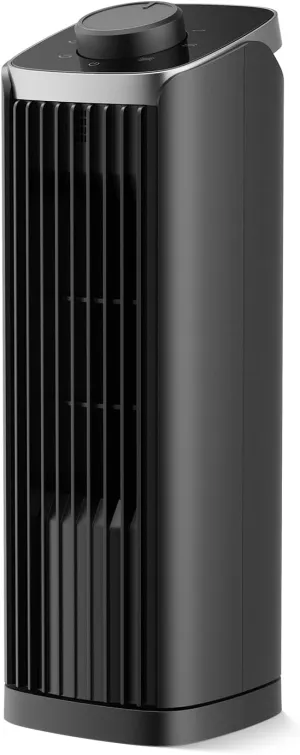 Fan for Bedroom, 13" Tower Fan, 3 Speeds Max 23ft/s, 70° Oscillating Desk Fan, Bladeless Standing Fan, Portable Fans, 2025 New Cooling Fans for Office, Home
