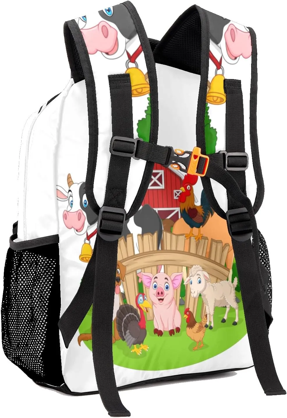 Farm Animals Personalized School Backpack for Kid Boy Girls Primary Daypack Bookbag Custom Name Travel Bag