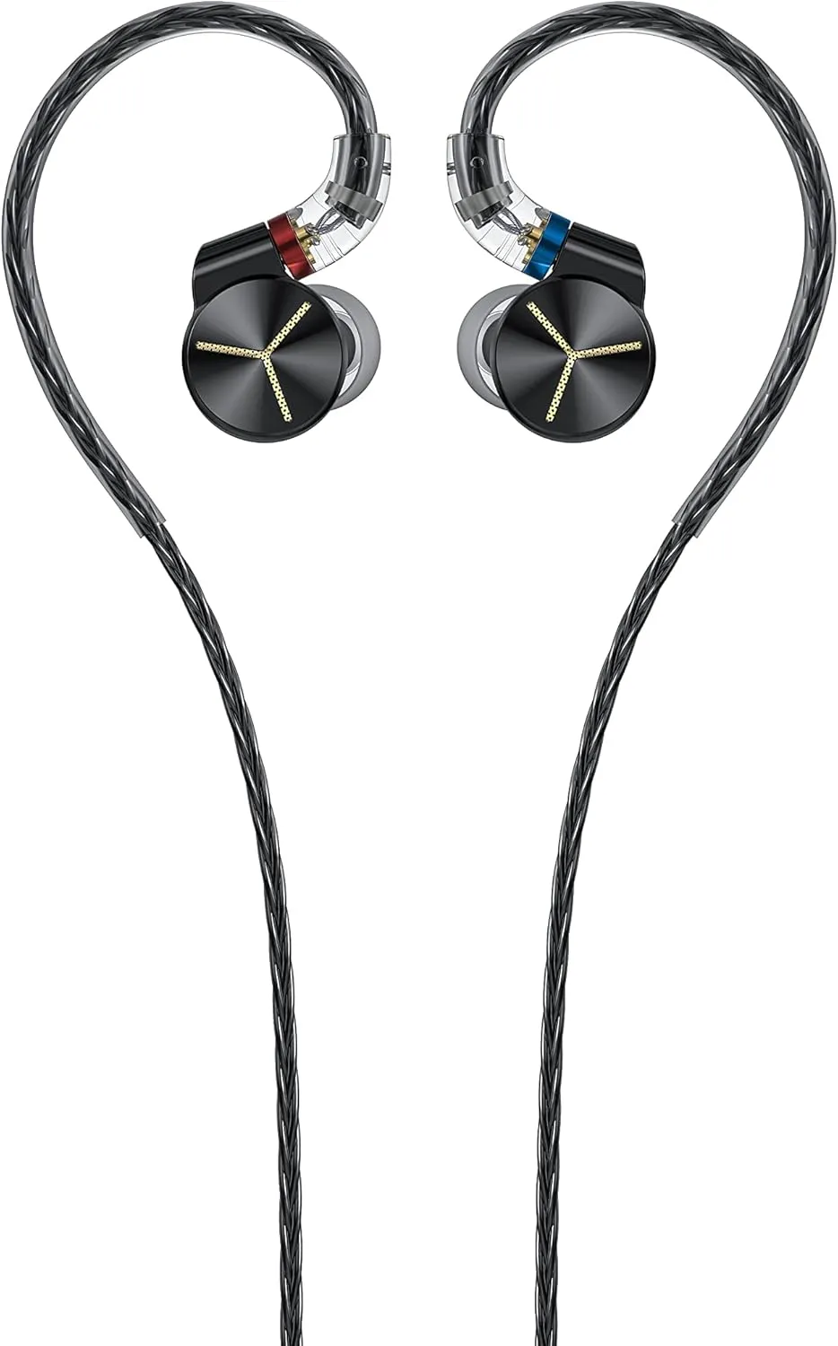FiiO FA7S Headphone Earphones Wired 6BA High Resolution in-Ear Earbuds for Smartphone/PC/Player(Black)