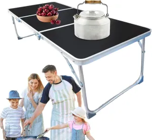 Foldable Camping Table | Aluminum Alloy Folding Picnic Table - Camping Accessory with Handles Outdoor for Lawn Park Patio Cooking Home Beach Adventures Garden Travel Gatherings Dining