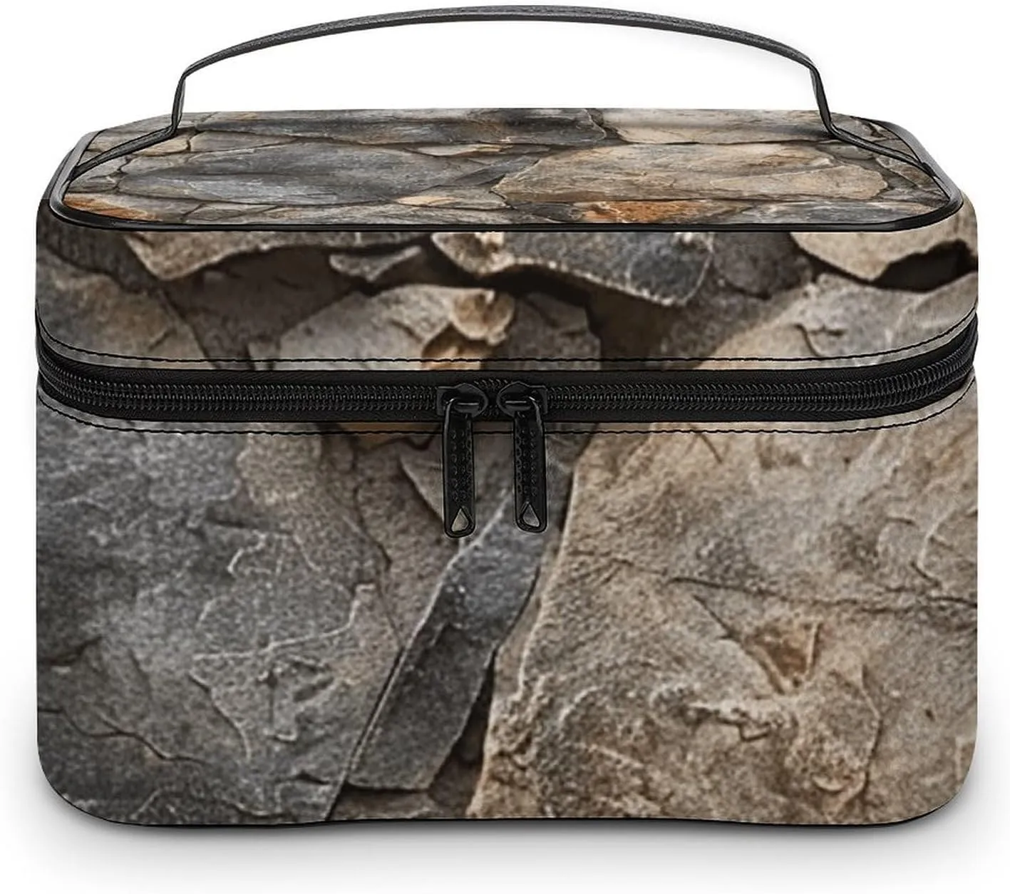 Foldable Travel Luggage Bag for Men And Women, Dry And Wet Separation Portable Travel Luggage Bag, Realistic Stone Wall Printed Waterproof Sports Luggage Bag, Fitness Bag