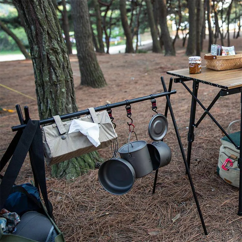 Folding Aluminum Alloy  Camping Rack with hook