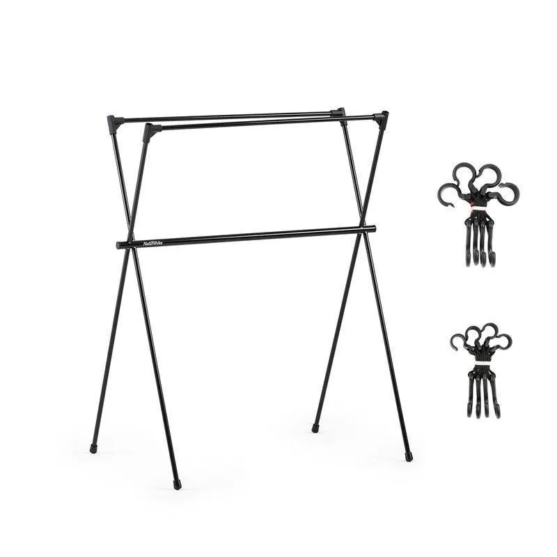 Folding Aluminum Alloy  Camping Rack with hook