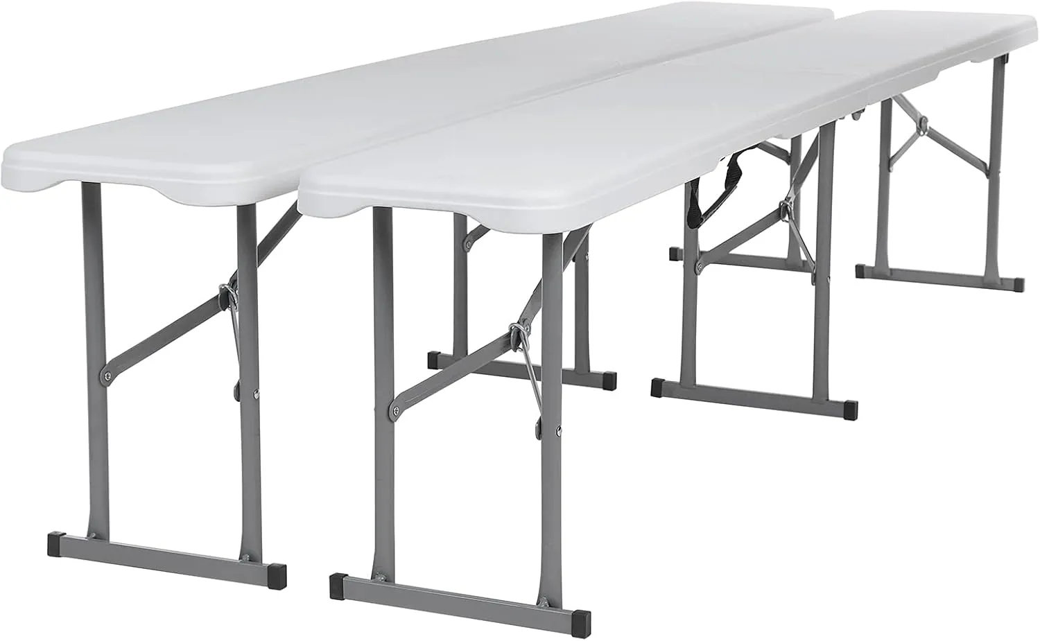 Folding Benches 6 Foot 2 Pack, Portable Bench,Plastic Folding Bench Seat, Long Bench, Plastic Folding Bench,Picnic Bench,Camping Bench Used for Wedding Backyard Activities