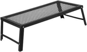 Folding Campfire Grill Grate Portable Mesh Table for Camping Hiking Cooking