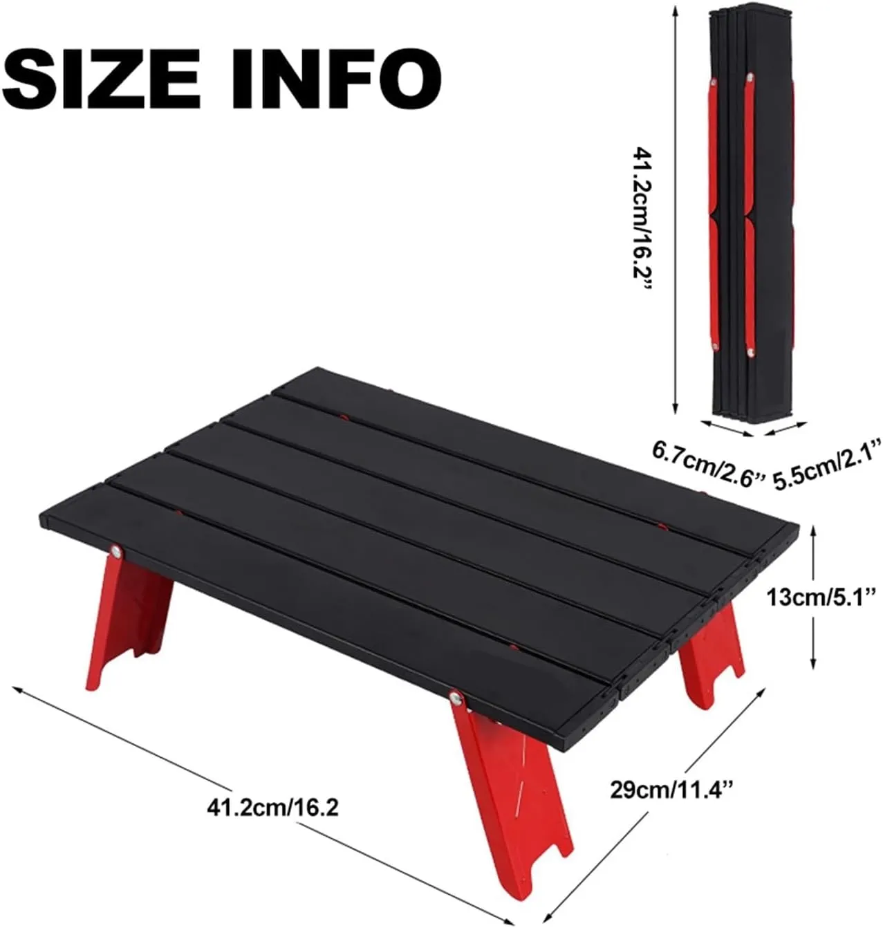 Folding Dining Table Outdoor Tables for Beach Garden Camping Fishing Hiking Desk Folding Picnic Table Mini Lightweight Backpacking Portable (Color : Silver)
