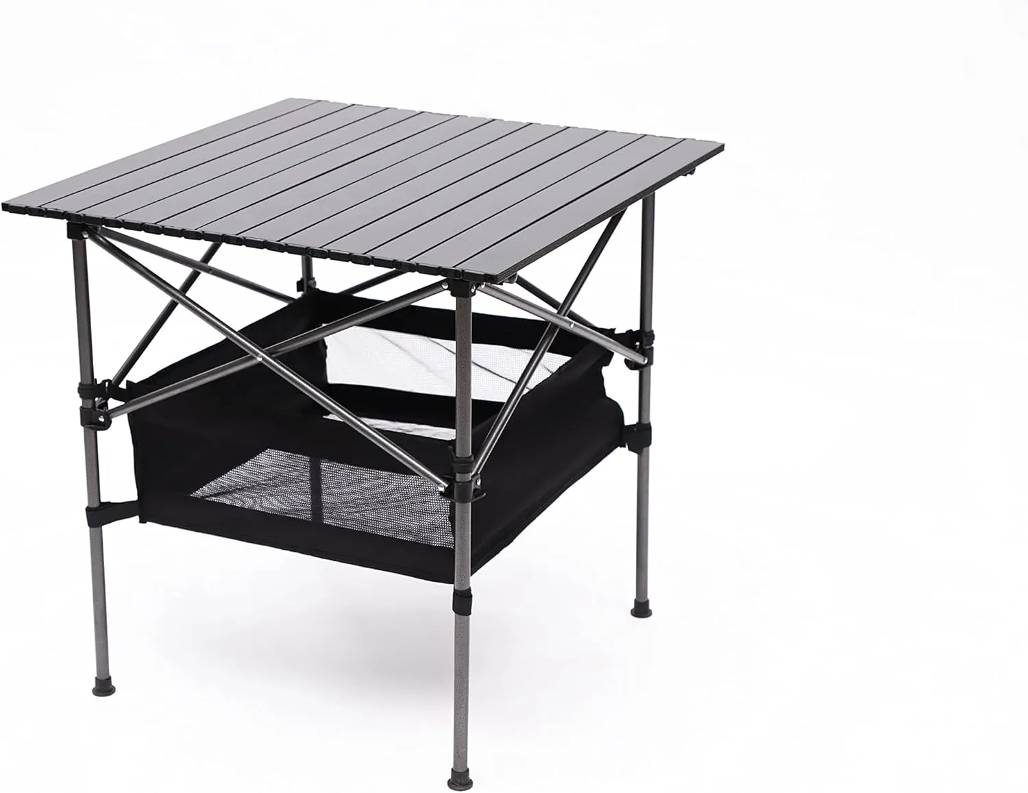 Folding Outdoor Table - Ultra-Lightweight Aluminum Roll-Up Table for Camping, Picnics, and Travel - Easy to Carry, Sustained Construction, Perfect for Outdoor Enthusiasts