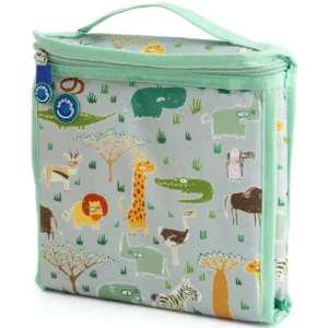 Freezable Sandwich Bag Insulated Food Carrier With Zip Closure - Serengiti
