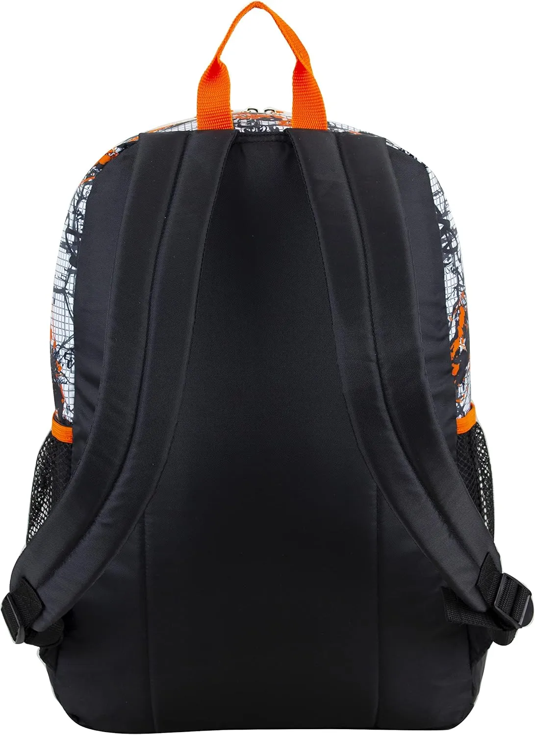 FUEL 4-Piece Bundle Colorful Prints Backpack Book Bag Set Detachable Insulated Lunch Box, Pencil Case, Accessory Pouch
