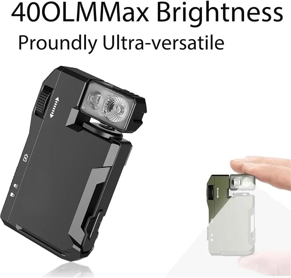 G5 EDC Light 400 Lumens, G5 Pocket-Sized LED Light - 400lm Brightness, USB-C, Ip68 Waterproof, Magnetic Clip, Portable Small Keychain Flashlight Great for Gear Bag, Repairs, Backpacking(2PCS)