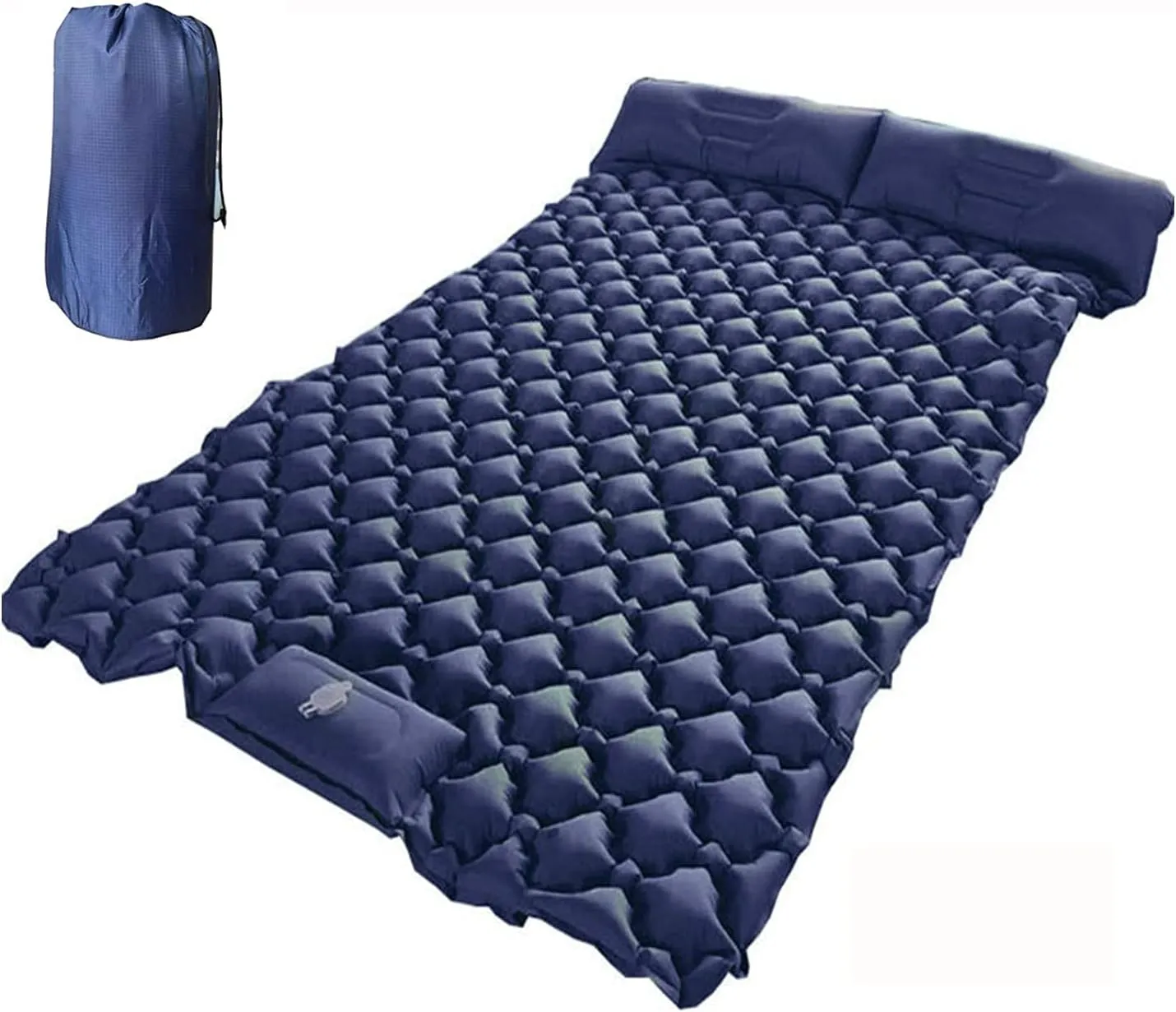 GaRcan Inflatable Sleeping Mattress Outdoor Picnic TPU Double Sleeping Pad, Inflatable Sleeping Mat Ultraligh, Self-Inflating Camping Mat with Built-in Inflatable Pillow, for Outdoor, Hiking,