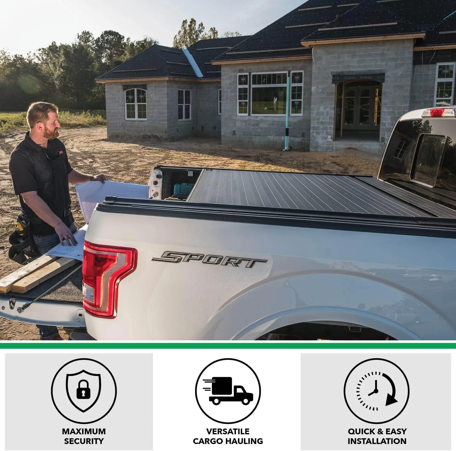 Gator Recoil Retractable Truck Bed Tonneau Cover | G30378 | Fits 2021 - 2025 Ford F-150 (Incl. Raptor/Lightning) 5' 7" Bed (67.1")