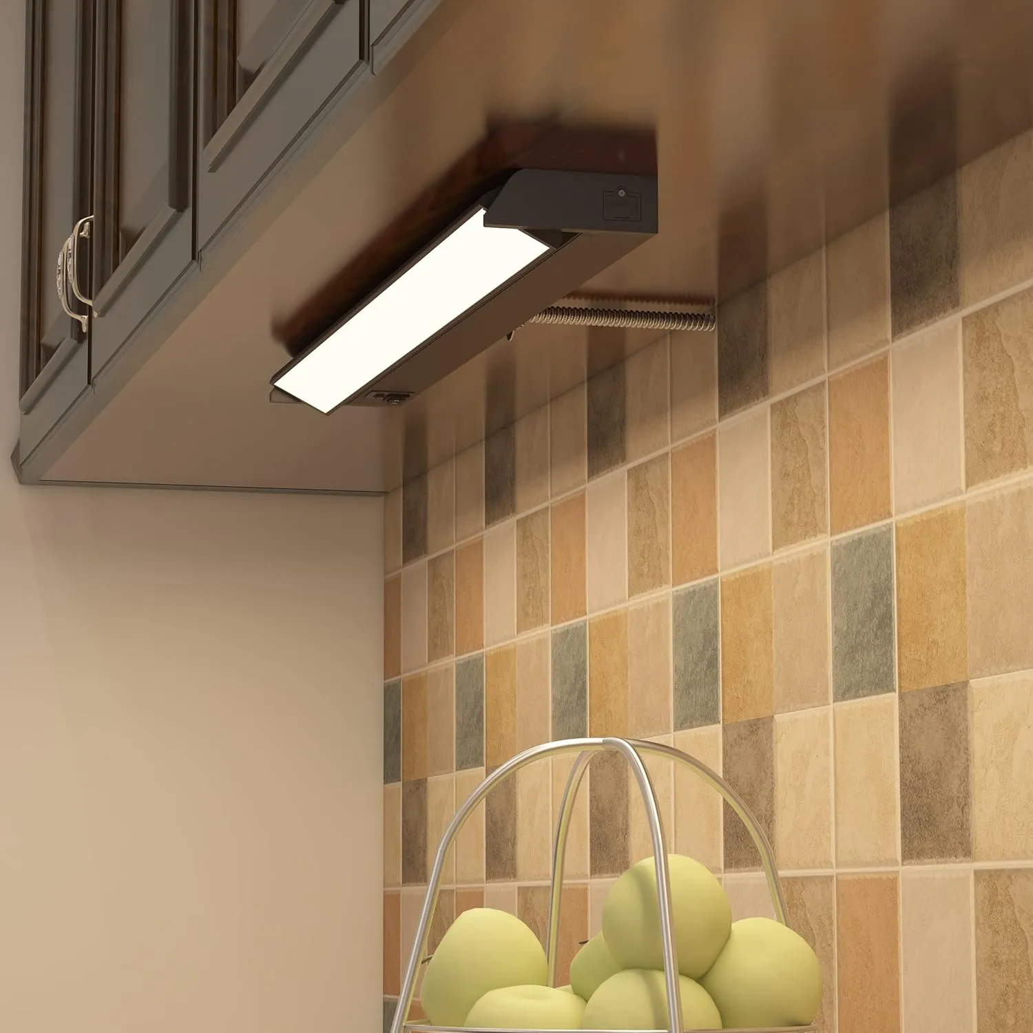 GETINLIGHT 40-inch Swivel LED Under Cabinet Lights, Glass Lens, Selectable White 2700K/4000K/5000K, Dimmable with Wall Dimmers, Bronze Finish, IN-0202-5-BZ