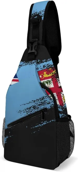 Ghana Flag Patriotic Sling Bag Crossbody Chest Bag Shoulder Bag For Travel Hiking Cycling Camping