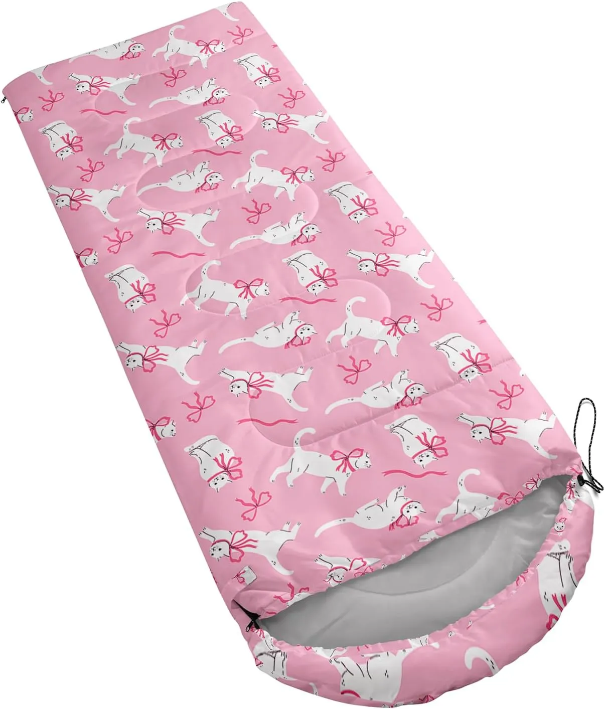 Girls Unicorn Camping Sleeping Bag,Lightweight & Waterproof,3 Season Warm & Cold Weather,Portable,Beautiful Purple Lavender Sleeping Bag for Boys Girls Adults,Traveling,Camping,Hiking