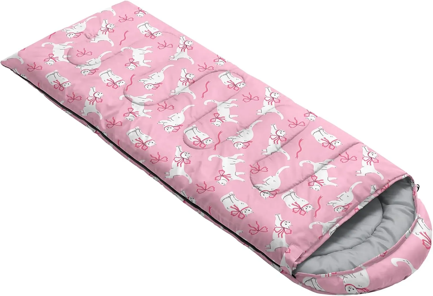 Girls Unicorn Camping Sleeping Bag,Lightweight & Waterproof,3 Season Warm & Cold Weather,Portable,Beautiful Purple Lavender Sleeping Bag for Boys Girls Adults,Traveling,Camping,Hiking
