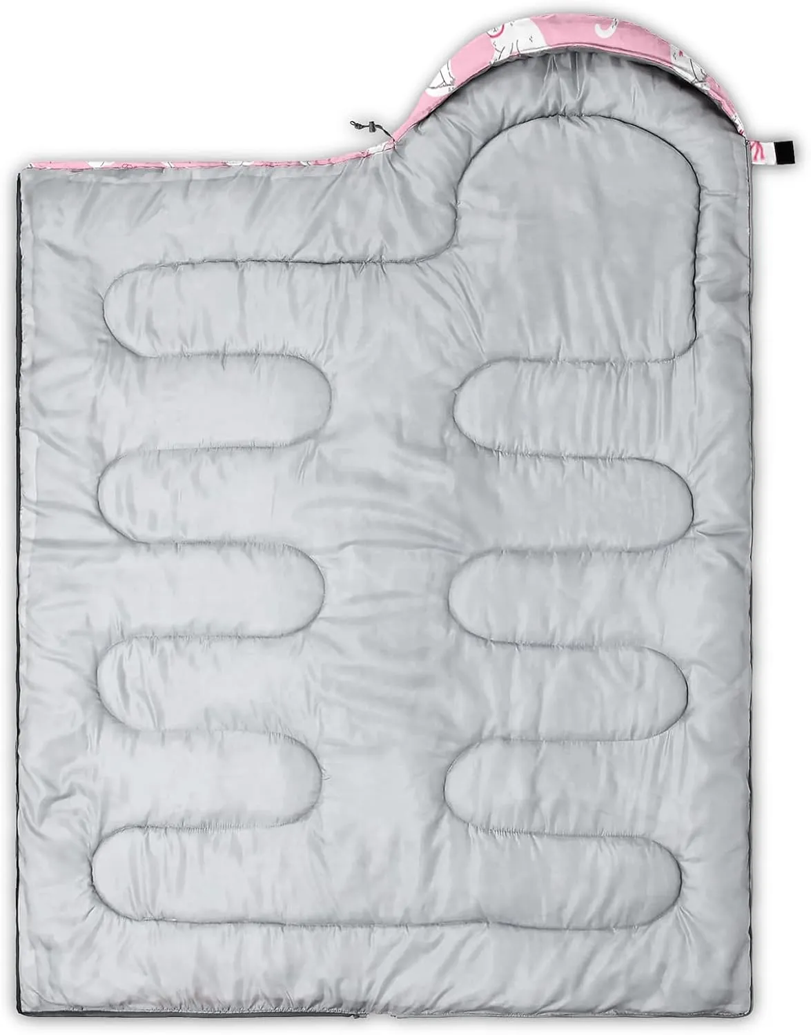 Girls Unicorn Camping Sleeping Bag,Lightweight & Waterproof,3 Season Warm & Cold Weather,Portable,Beautiful Purple Lavender Sleeping Bag for Boys Girls Adults,Traveling,Camping,Hiking