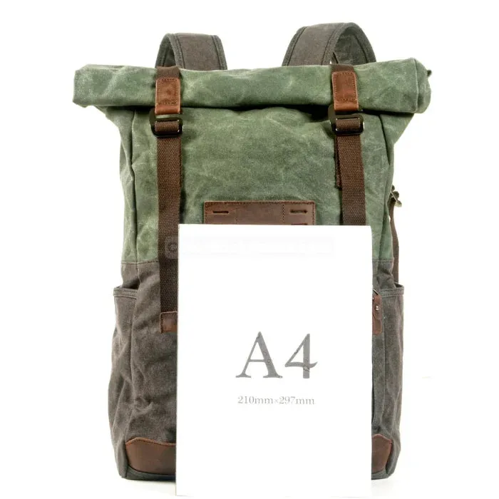 Green Canvas Backpack