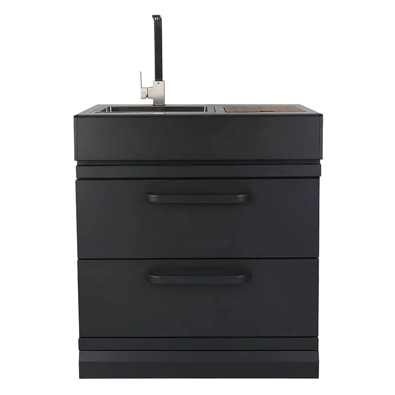 GRLLR Outdoor Kitchen Fridge Stove and Sink