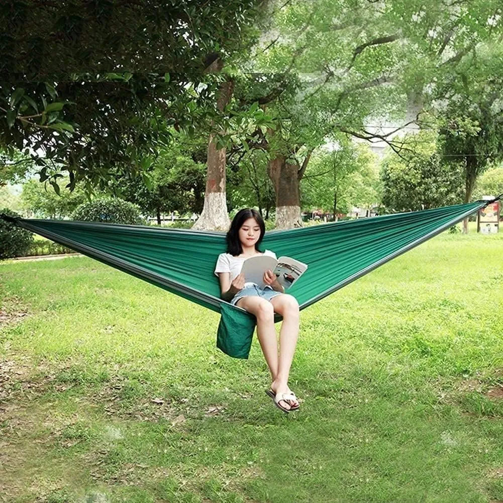 Hammock Camping Hammock Camping Hammock Portable Parachute Fabric Garden Outdoor Leisure Sleeping Swing Travel Hanging Bed Hammocks for Outside (Color : E)