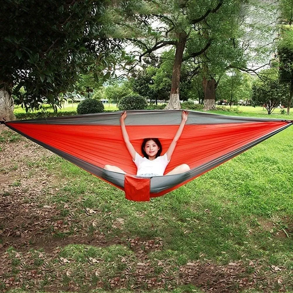 Hammock Camping Hammock Camping Hammock Portable Parachute Fabric Garden Outdoor Leisure Sleeping Swing Travel Hanging Bed Hammocks for Outside (Color : E)