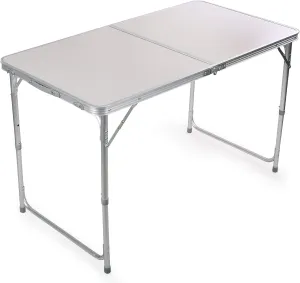 H&B Luxuries Portable Height Adjustable Aluminum Folding Camping Table with Carry Handle FT-ACFT1