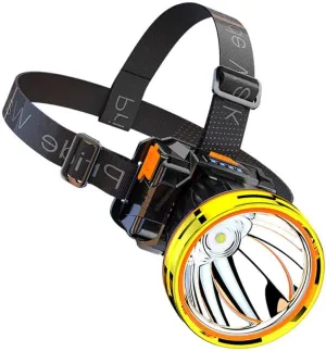 Headlamp Strong Light Rechargeable Head-Mounted Outdoor Flashlight Night Fishing Long Life LED Miner's Lamp Headlamp(White Light)