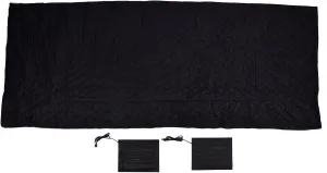 Heated Sleeping Bag, Outdoor Sleeping Bag, USB Heating Zipper Closure Warm Sleeping Bag Polyester Cold Weather Camping Sleeping Bag (Black)